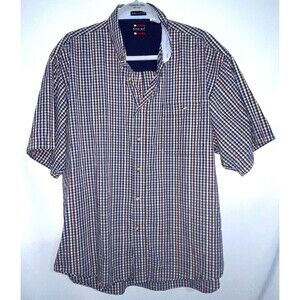 Bugle Boy Classics Pure Cotton Shirt Button Up Short Sleeve Men’s Size XXL
